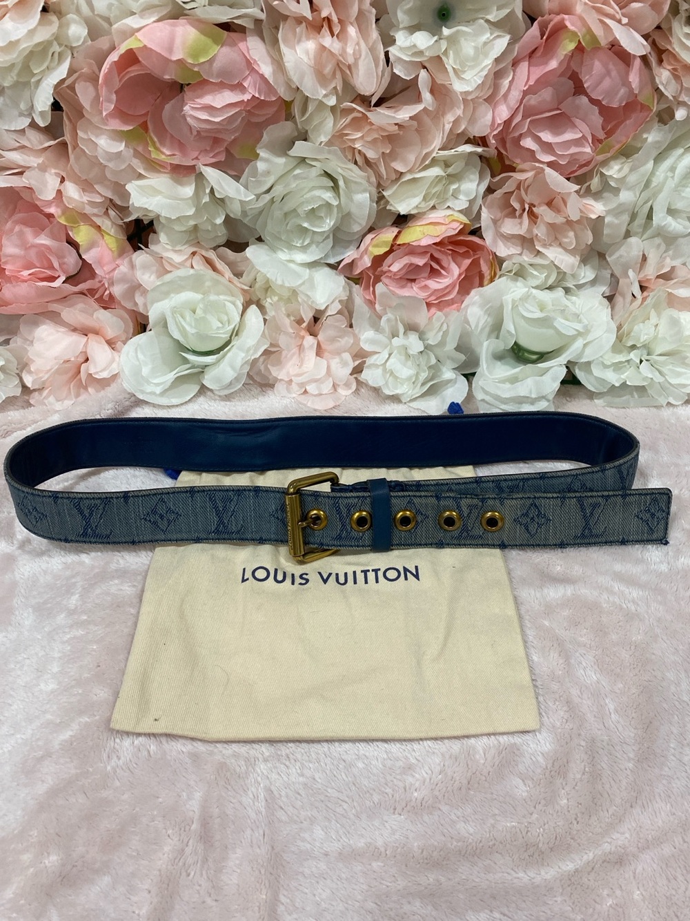 Louis Vuitton Ceinture Monogram Denim Belt